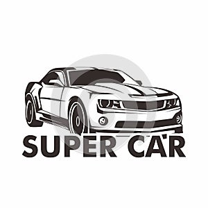 Super Car Logo Illustration