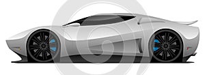 Super Car Vector Illustration