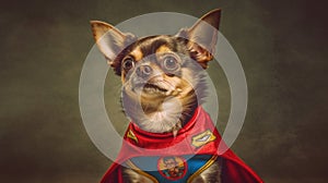 Super Chihuahua A Heroic Companion. Generative AI