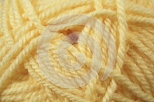 Yellow Yarn Texture Close Up photo