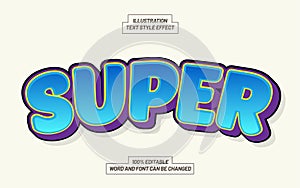 Super Comic Text Style Effect