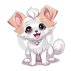 Super Cute Baby Dog in Pokemon Style AI Generated