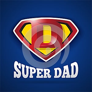 Super Dad Logo Design For Father`s Day