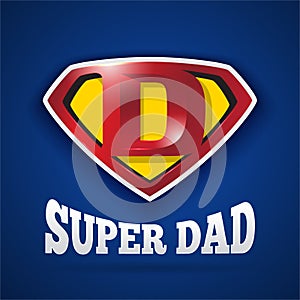 Super Dad Logo Design For Father`s Day photo