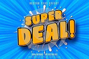 Super deal text, shopping style editable text effect