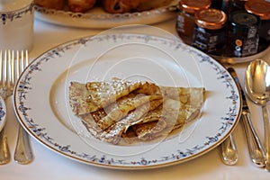 Super delicious French crepes luxurious dessert in Europe