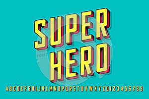 SuperÃâ¬ero comics style font photo