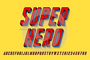 SuperÃâ¬ero comics style font photo