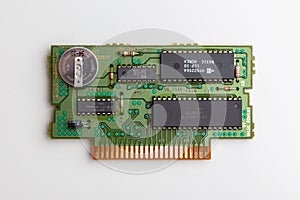 Super Famicom cartridge microchip