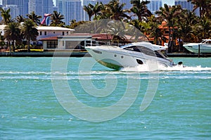 Super Fast Cabin Cruiser on the Florida Intra-Coastal