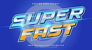 Super Fast editable text effect Template