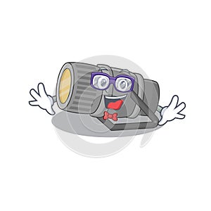 Super Funny Geek underwater flashlight cartoon character design