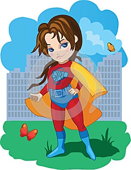 Super Girl illustration