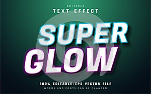 Super glow neon style text effect