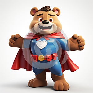 Super Hero Bear: A Lively Storytelling 3d Model