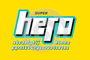 Super Hero comics style font design