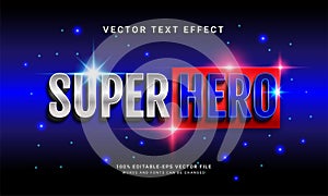 Super hero editable text effect