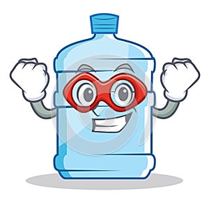 Super hero gallon character cartoon style