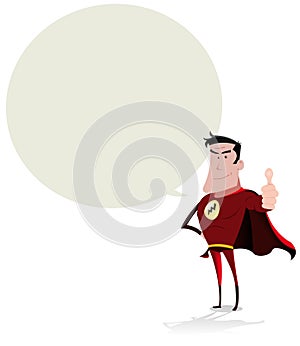 Super Hero Speech Bubble