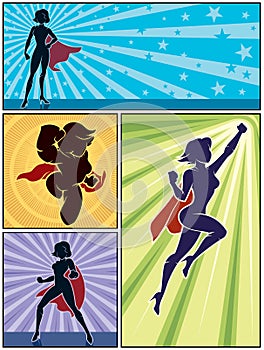 Super Heroine Banners 1