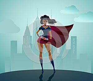 Super Heroine silhouette