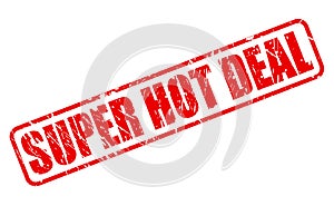 SUPER HOT DEAL red stamp text