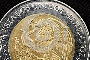 Super Macro Of Mexican Peso Coin