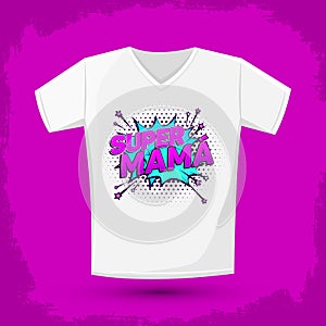 Super mama, Super Mom spanish text