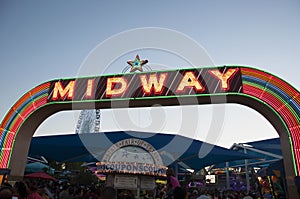 Super Midway Sign at Texas State Fair