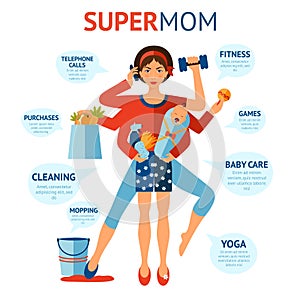 Super Mom Concept photo