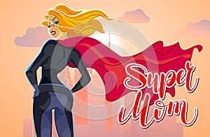 Super mom figure sign and symbol