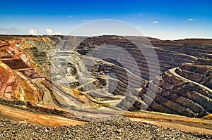 The Super Pit open goldmine in Kalgoorlie, Western Australia