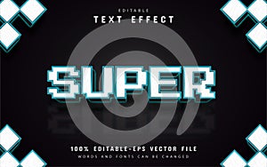 Super pixel text effect
