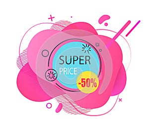 Super Price Halfcost Discount, Advertisement Tag