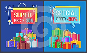 Super Price Special Offer Discounts Off Posters