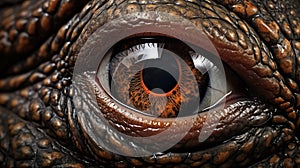 Super Realistic Daz3d Rendering Of An Odd-looking Dinosaur\'s Eye