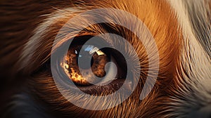 Super Realistic Dog Eye Illustration In Cryengine Style