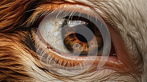 Super Realistic Goat Eye - Hyper-realistic Animal Illustration