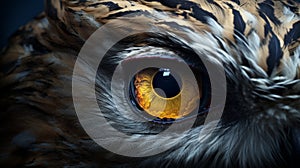 Super Realistic Owl Eye Illustration With Cryengine Style