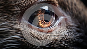 Super Realistic Rat Eye: Close-up Shot In The Style Of Raphael Lacoste