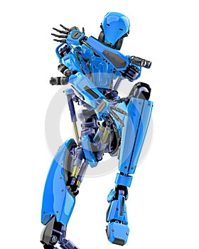 super robot is dancing