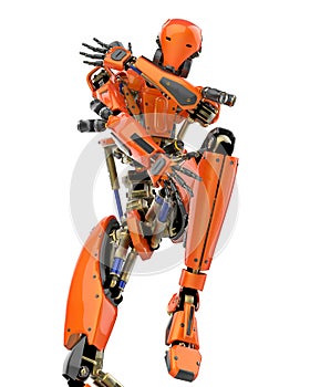 super robot is dancing