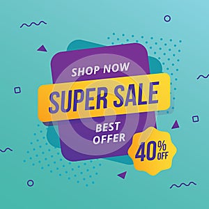 Super sale banner