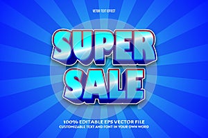 Super sale editable text effect 3d emboss comic style