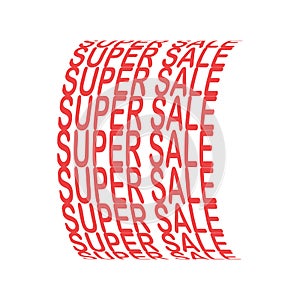Super sale, Mega sale, Labels and Stickers. Vector Illustration
