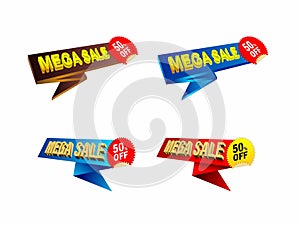 Super sale promotion tags, best price offer and promo tag vector isolated collection