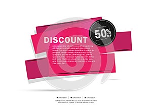 Super Sale and special offer. 50% off.