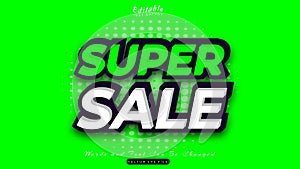 Super sale text effect