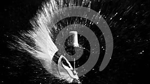 Super Slow 1,000fps Sprinkler spraying water