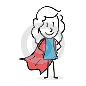 Super stick girl, entrepreneurial and decisive girl